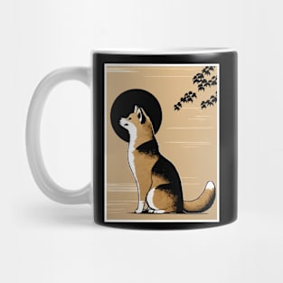 Shiba Inu Dog, Japanese Art Mug